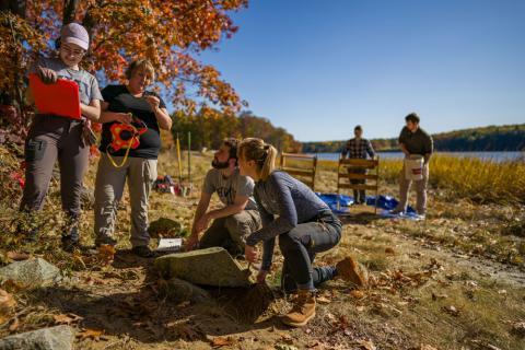 UNH Students outdoors